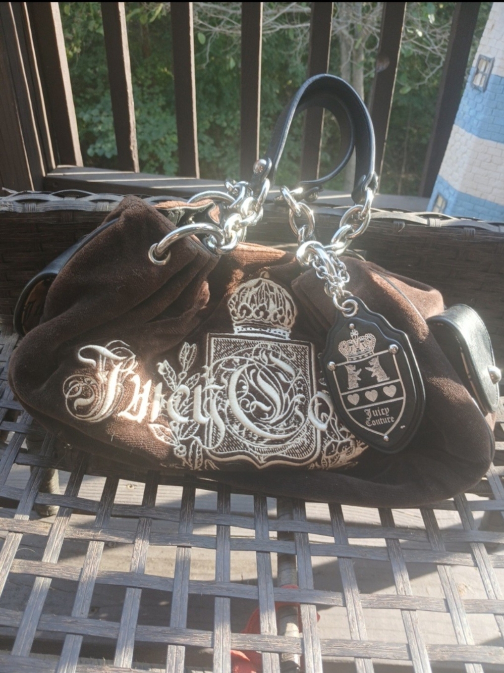 Juicy Couture Brown Logo Satchel